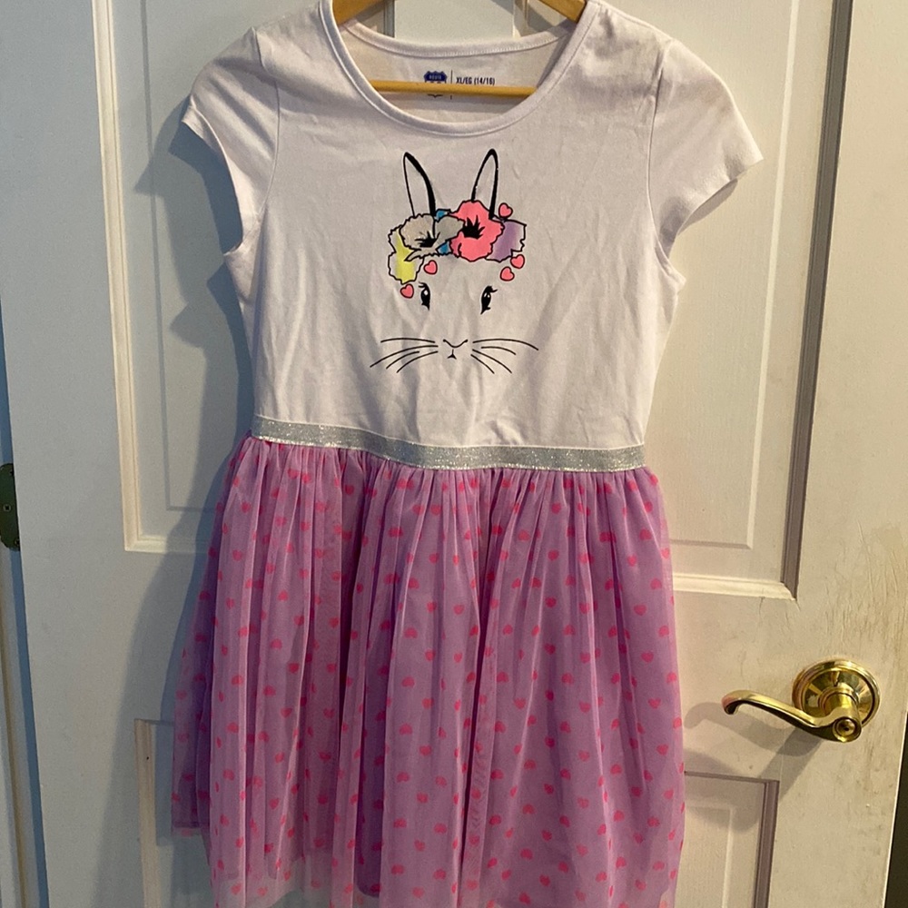 Girls bunny dress xl